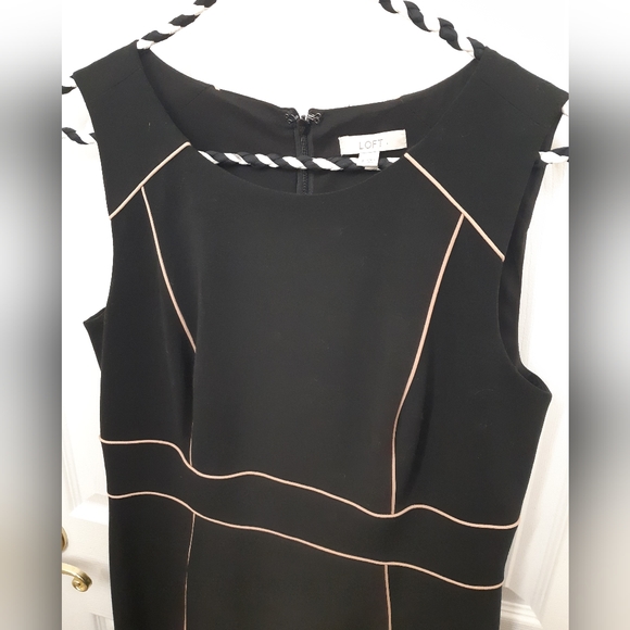 Black Sleeveless Loft Cocktail Dress, size 8 - Picture 2 of 5